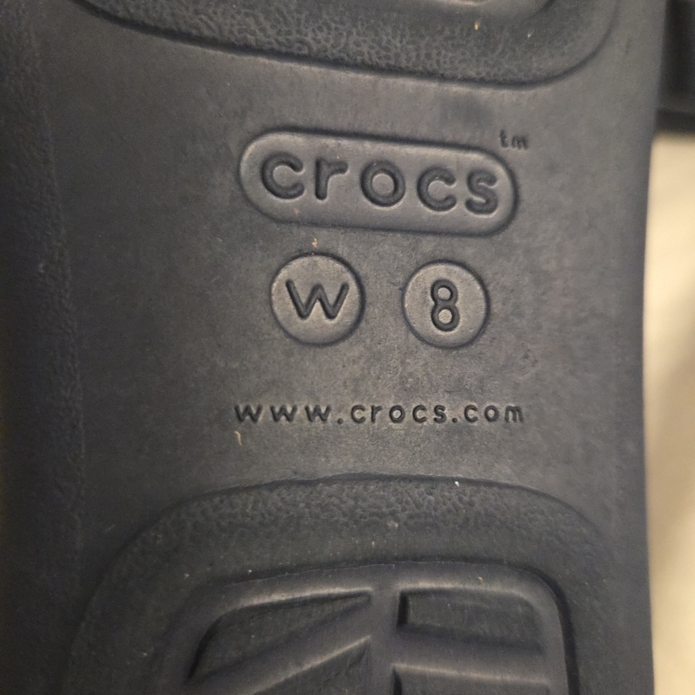 CROCS Navy Monterey Embellished Thong Sandals for Women sz 8 - Picture 8 of 9